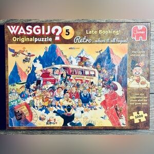 Wasgij Original #5 Retro 'Late Booking!' 1000 Piece Puzzle EXCELLENT